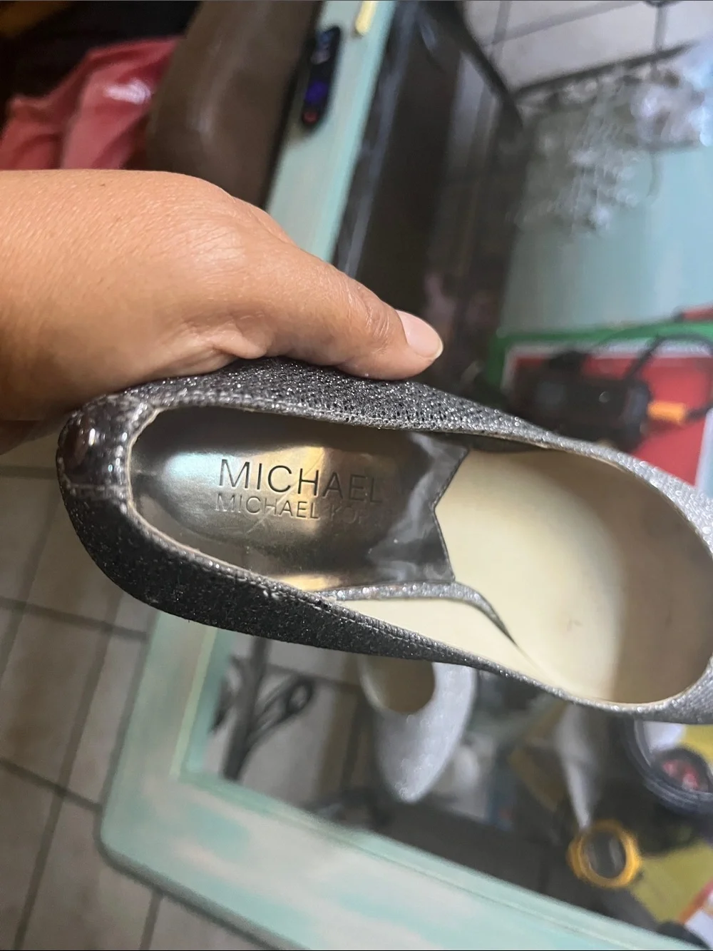 Michael Kors sparkling silver